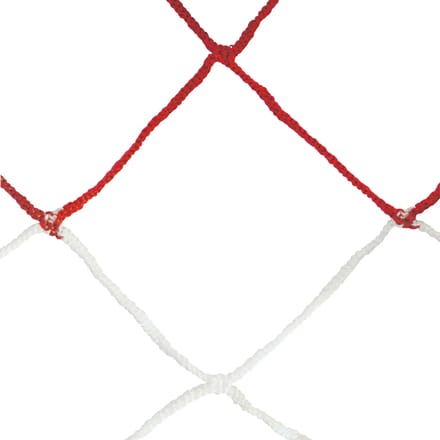 Duo-kleur 11-a-side voetbalnetten PP geweven 4mm enkel mesh 120 honingraat Sporti