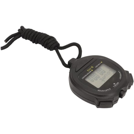 Digitale Stopwatch 60 Rondes Geheugen Split Sport Timer Waterdicht met Lanyard Datum Tijd Alarm voor black