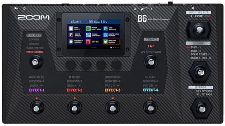 Zoom B6 basgitaar multi-effectpedaal