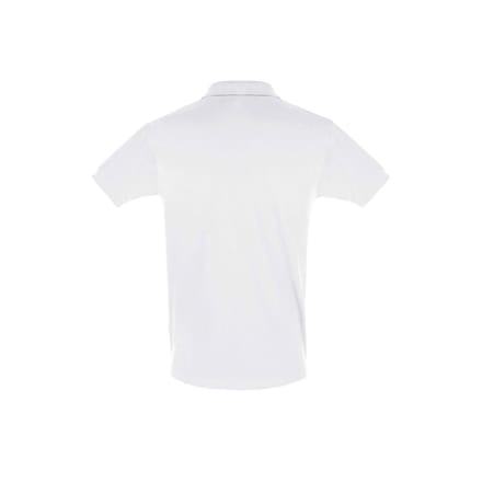 SOLS Heren Perfect Pique Korte Mouw Poloshirt (Wit)