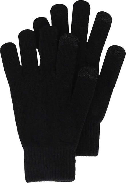 Gebreide Handschoenen Kind - Zwart - 8-12 jaar