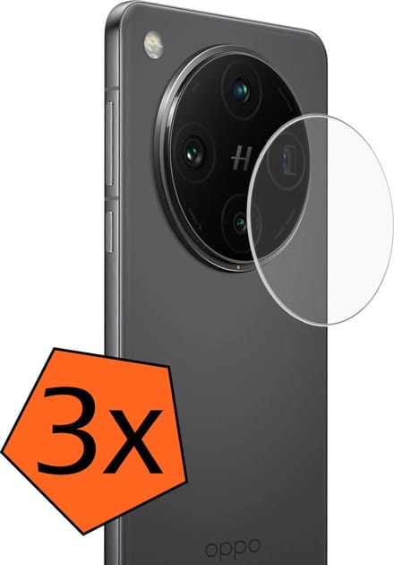 Camera Lens Protector - 3 Stuks - Geschikt voor OPPO Find X8 Pro - Camera Screenprotector - Gehard Glas - Beschermglas - Tempered Glass - Screen Protector