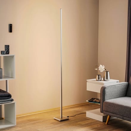 Evotec Functionele LED vloerlamp Orix in wit, 180 cm