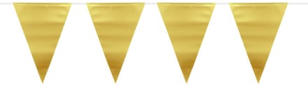 Folat - Goudkleurige Metallic Mat Vlaggenlijn - 6 meter