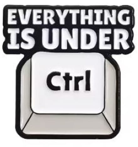 Pin Broche - enamel pin - kledingspeld - Ctrl