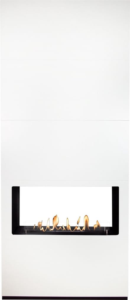 Xaralyn Bio-ethanol haard - Ambiance BOW - wit hout - 3,5 KW verwarming - tunnelhaard - room divider