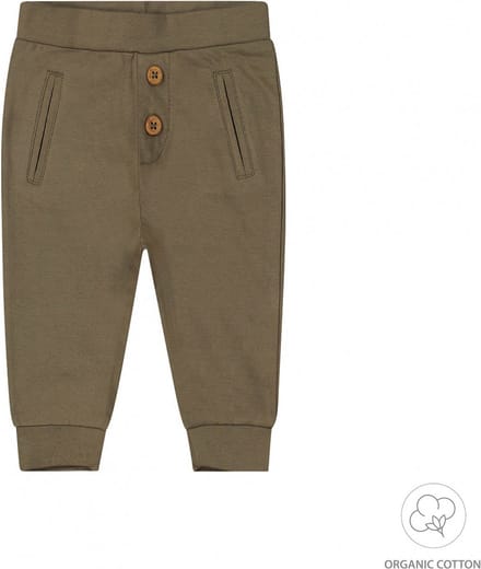 Dirkje - Broek - Faded - Green - Bio - Cotton - Maat 80