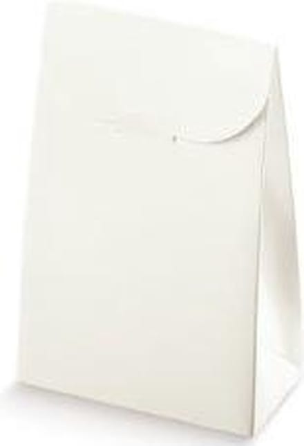 Cadeau verpakking, 70x35x80mm WIT GLANS (25 stuks)