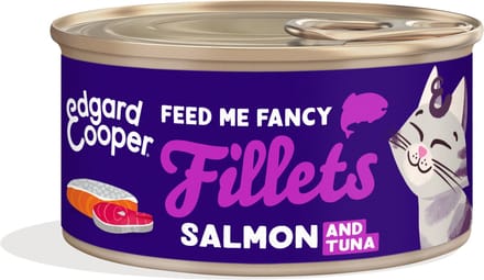 24x70g Edgard & Cooper Filets voor Katten Adult Zalm & Tonijn Kattenvoer nat