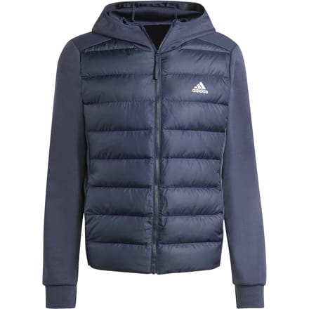 adidas Sportswear Essentials Hybride Donsjack met Capuchon - Heren - Blauw- S