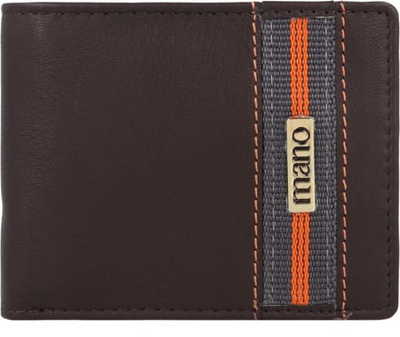 mano Don Leonardo Portemonnee RFID Leer 10 cm - Jongens - Horizontaal - dunkelbraun