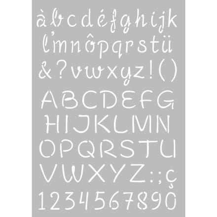 Alfabet sjabloon 21x29.7 cm - Artemio