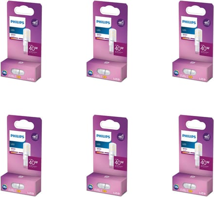 Philips Voordeelverpakking - G9 - LED Capsulelamp - 40W - Niet Dimbaar - Wit Licht - Set van 6 Stuks
