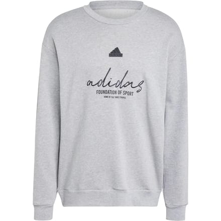 Adidas Brand Love French Terry Sweatshirt Grijs S / Regular Man