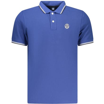 North Sails Blauwe Katoenen Heren Poloshirt