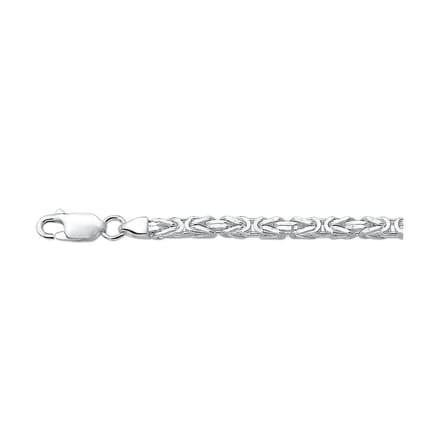 YO&NO - Ketting -  Zilver - Konings - Lengte 60cm - Dikte 3mm - Heren - Dames - Sieraden