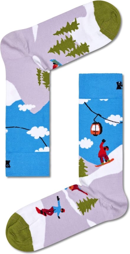 Happy Socks Snowboard Sock - unisex sokken - Unisex - Maat: 41 - 46