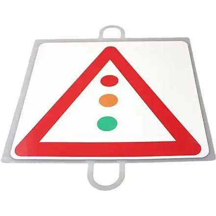 Verkeersbord Gevaar Nº 10 (verkeerslicht)
