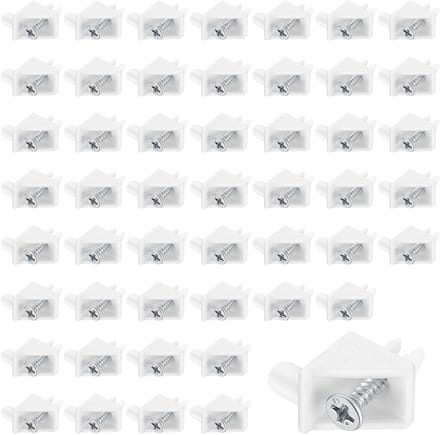 Famanu – Plankdragers set van 100 stuks, geschikt als vervangend onderdeel voor en , wit