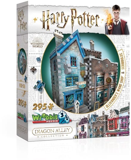 Ollivander’s Wand Shop and Scribbulus Writing Implements - Wrebbit 3D Puzzel - Harry Potter - 295 Stukjes