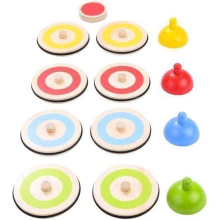 Jeu de palets - Engelhart - 606055 - 8 pierres en bois colorées - Pour enfants à partir de 6 ans - Intérieur