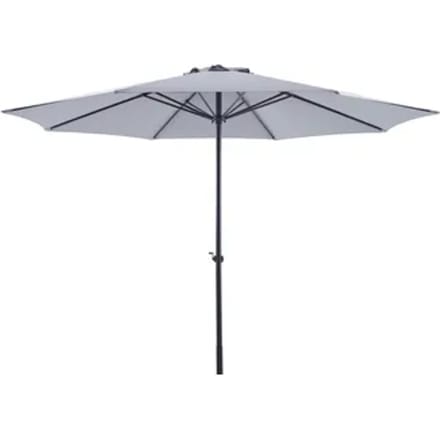 Central Park Parasol Sunny - Diameter 336cm - Middengrijs - Aluminium Staal
