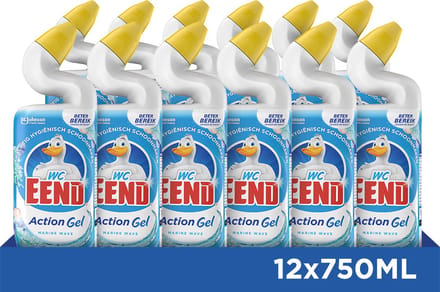 WC eend | Toiletreiniger | Ocean Fresh | Fles 12 x 750 ml