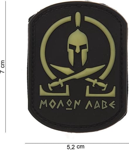 101 Inc Embleem 3D Pvc Molon Labe Spartan Swat  12003