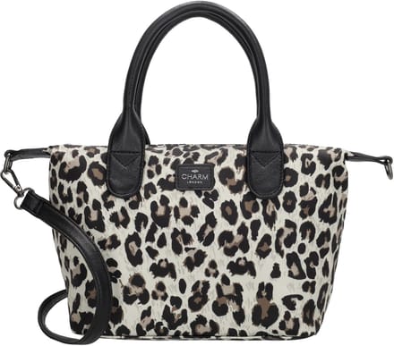 Charm London Buckingham Handtas Crossbody Schoudertas Medium - Luipaard Beige
