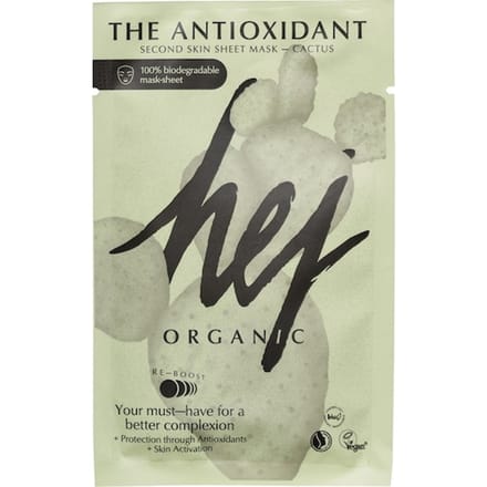 Hej Organic Maskers & scrubs Het antioxidant Second Skin Sheet Mask Dames 18 g