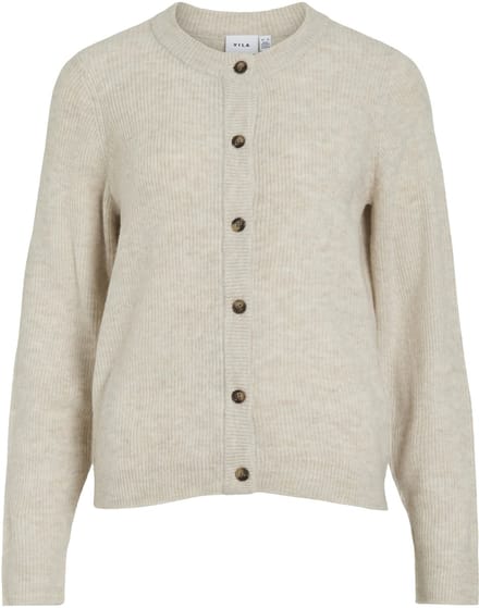 VILA - VIVIOLI O-NECK RIB KNIT CARDIGAN-NOOS - Dames - Cardigans