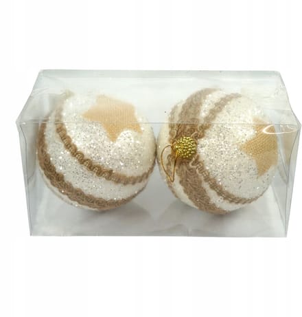 2x Kerstballen 10 cm - Onbreekbaar & Decoratief