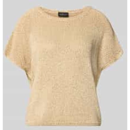 s.Oliver  Pullover Shortsleeve Brown Maat: L | Sweaters Outlet | Dames | Beige