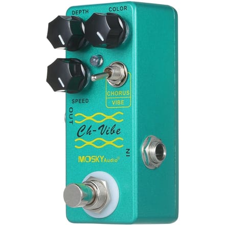 MOSKYaudio Chorus/Vibe-effectpedaal Gitaareffectpedaal Enkel mini-effectpedaal groen