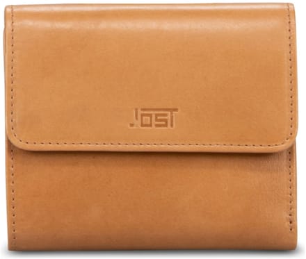 JOST Leren portemonnee Rana Wallet Cognac Lichtbruin