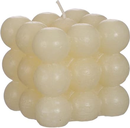 Ideas 4 Seasons Kaars Bubble Creme 8x8x8 Cm