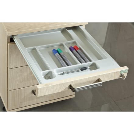 SIGNA TC30 CE - Rolcontainer Wit Chrome metaal handgreep
