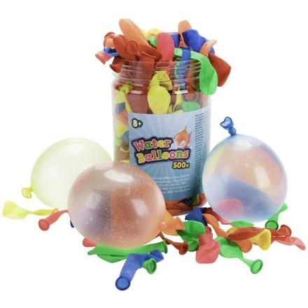 Ballons d'eau - NOUVEAUTÉS - 500 pièces - Multicolore - Pour enfants - Utilisation extérieure