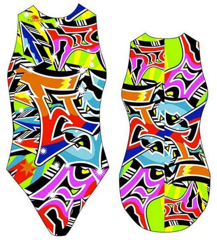 Turbo Grafitti Zwemkleding Veelkleurig S Vrouw