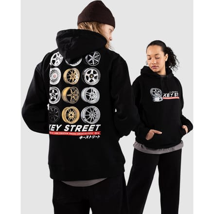 Key Street Wheels Hoodie zwart