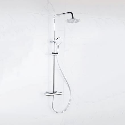 Adema Sparkle 2.0 regendoucheset - Met thermostaat - Hoofddouche 20cm - Handdouche 3 standen - Chroom