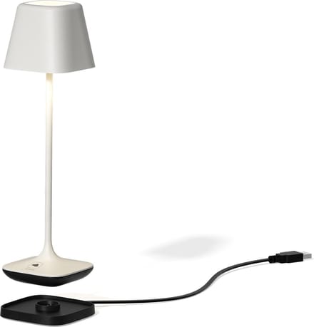 Leonardo tafellamp Capri | Wit | Oplaadbaar | RGB - dimbaar - voor binnen en buiten - acculamp