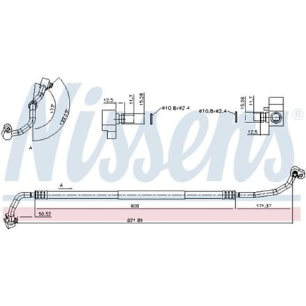 Leiding voor airconditioning NISSENS NIS 842885