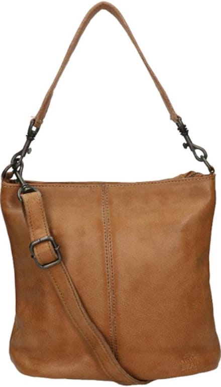 Bear Design Medium Schoudertas / Crossbodytas - Dames - Leer - Capricia - Taupe