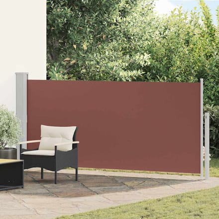 vidaXL - Windscherm - uittrekbaar - 140x300 - cm - bruin