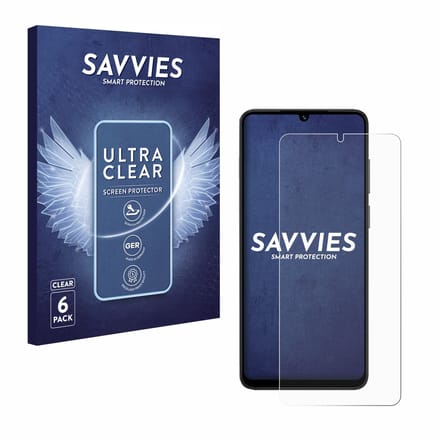 Savvies - Screenprotector voor Honor X5c Plus - Folie Beschermfolie transparant 6 Stuks