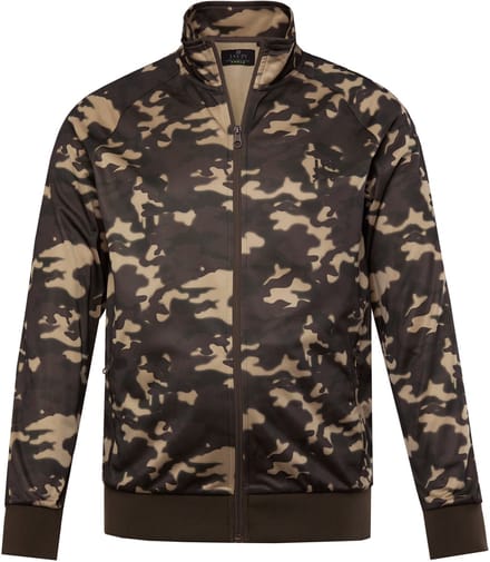 JAY-PI - Heren - Functioneel trainingsjack fitness ademend camouflage - Hazelnoot - Maat 4XL
