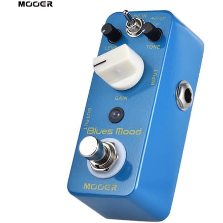 MOOER Blue Mood Blues Style Overdrive Gitaareffectpedaal 2 modi (helder/vet) True Bypass Full gray