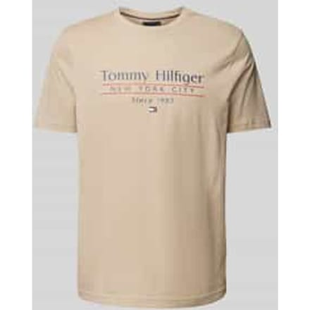 T-shirt met labelprint