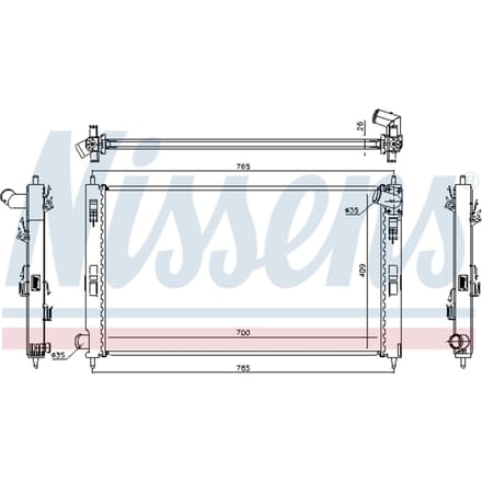 Radiator, motorkoeling NISSENS 67359
